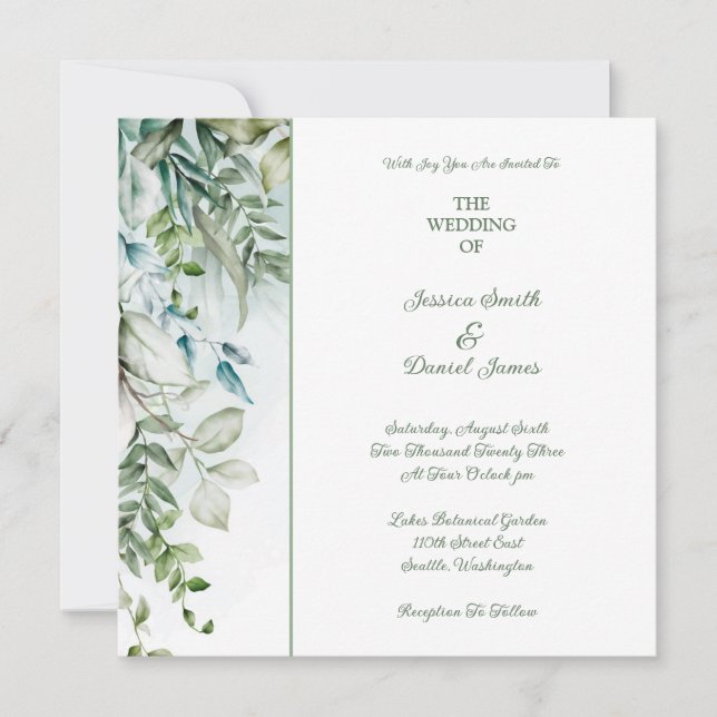 Botanical Wedding Invitation (Front)