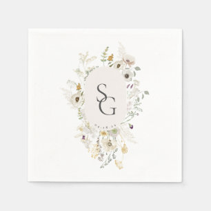 Botanical Wedding Invitation Napkin