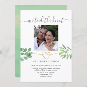 Botanical Wedding Reception Invitation