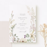 Botanical Wedding Save the Date Card<br><div class="desc">This Botanical Wedding Save the Date card from the Grayson Collection features hand-drawn florals in shades of ivory, sage green, and gold surrounding the couple's wedding details. Personalize it with your details easily and quickly. Simply press the 'customize it' button to further re-arrange and format the style and placement of...</div>
