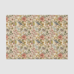 Botanical Whimsy Collage Tissue Paper