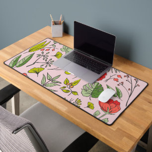 Botanical Wildflower Garden Desk Mat