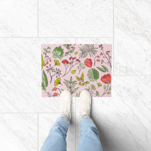 Botanical Wildflower Garden Doormat