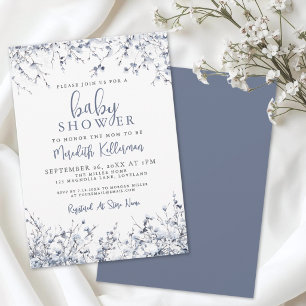 Botanical Winter Baby Shower Invitation