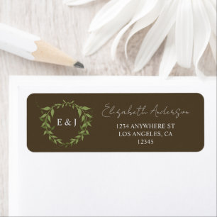 Botanical Wreath Earth Tone Wedding