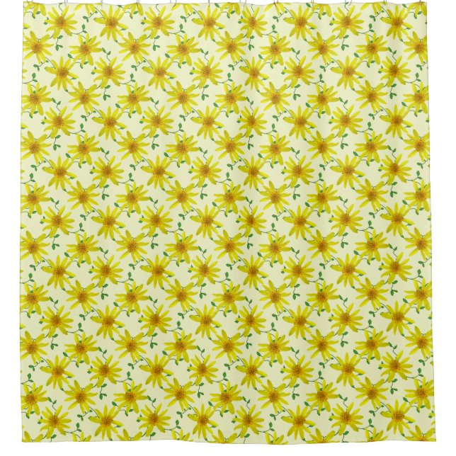 Botanical Yellow Arnica Wildflower on any Colour (Front)