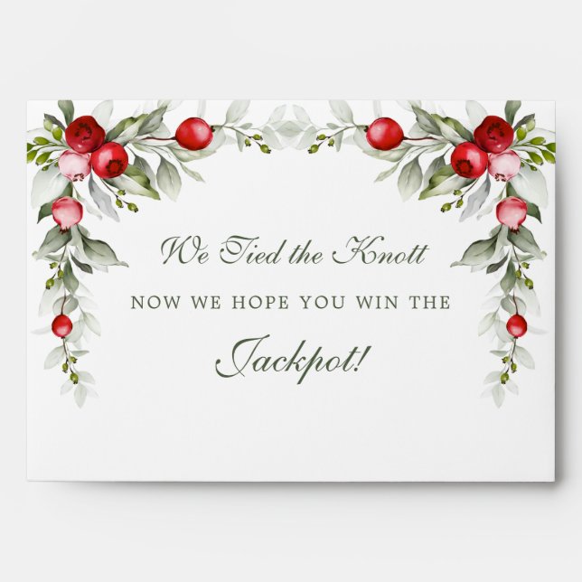 Botanique blanche | Enveloppe Mariage (Devant)