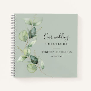 Botanique Eucalyptus Greenery Mariage Livre d'or