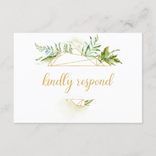 Botanique Or Géométrique Cristal RSVP