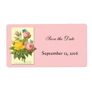 Botanique Yellow Rose Roses Enregistrer la date Ét
