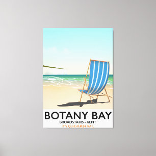 Botany Bay, Broadstairs Kent beach travel poster Canvas Print