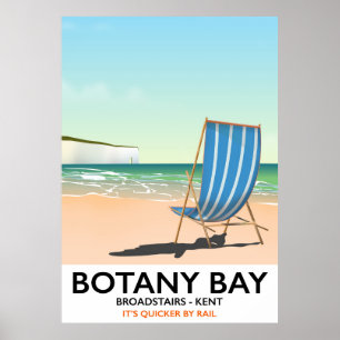 Botany Bay, Broadstairs Kent travel poster