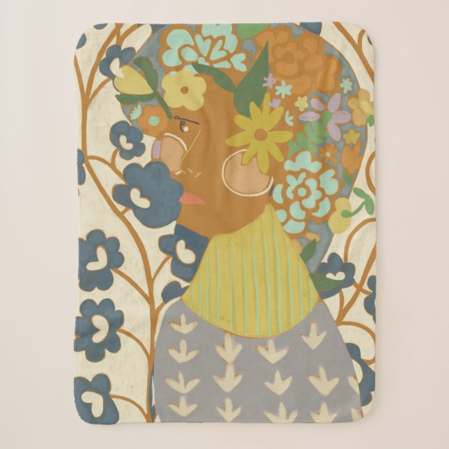 Botany Beauty Sherpa Blanket (Front)
