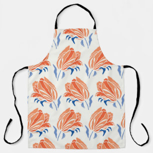 Botany Geometric Baroque Tulip Pattern. Seamless F Apron