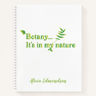 Botany It's In My Nature Fun Notebook