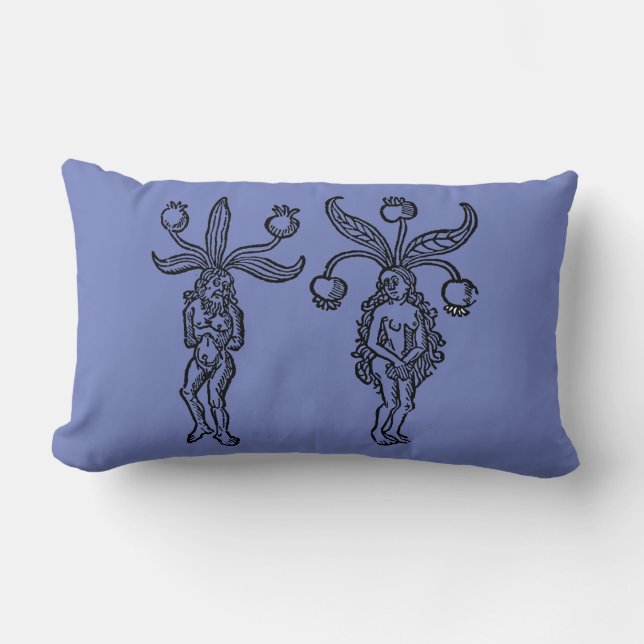 Botany: Mandrake, 1476 Lumbar Pillow (Front)
