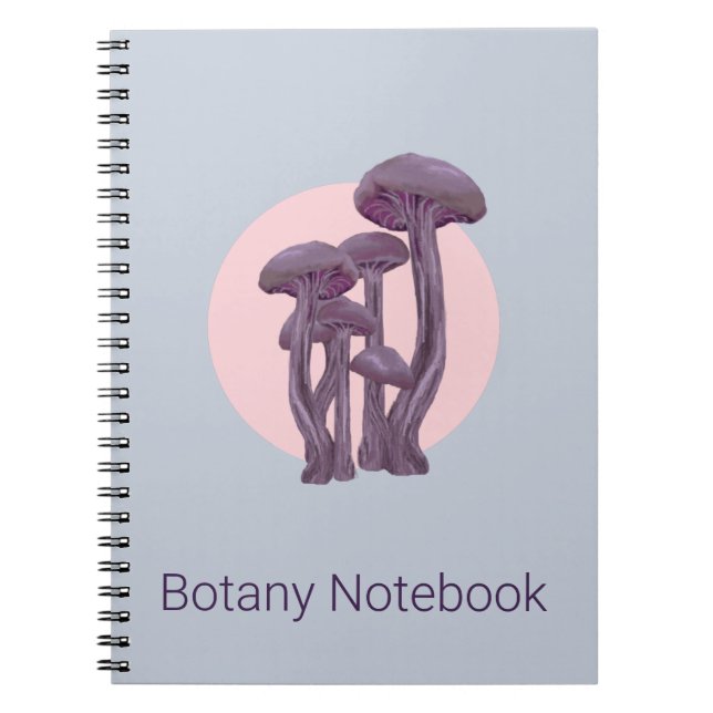 Botany Notebook with Magical Toadstools (Front)