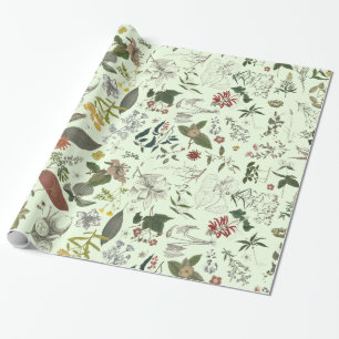 Botany pattern 1 wrapping paper