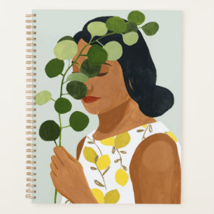 Botany Portrait - Femme avec verdure