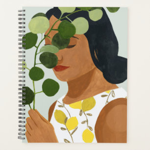 Botany Portrait - Woman with Greenery Planner