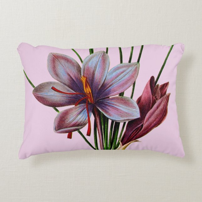 Botany: Saffron Decorative Pillow (Front)