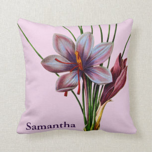 Botany: Saffron Throw Pillow