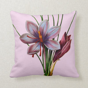 Botany: Saffron Throw Pillow
