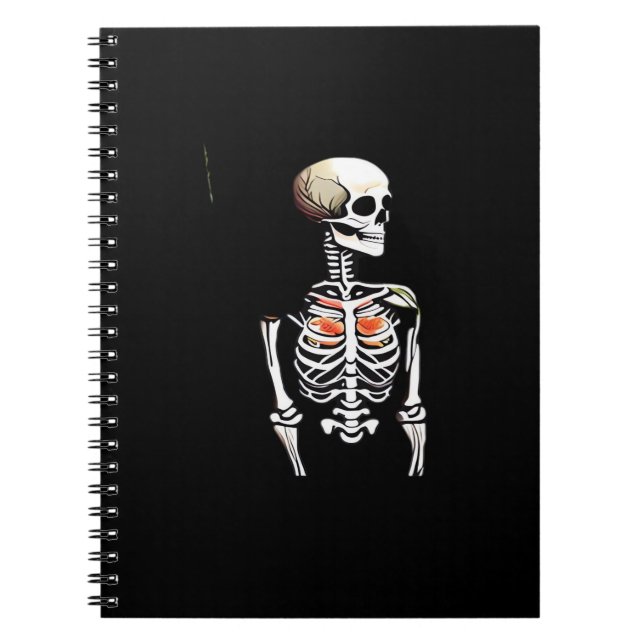 Botany - Whimsigoth Vintage Skeleton With Colourfu Notebook (Front)