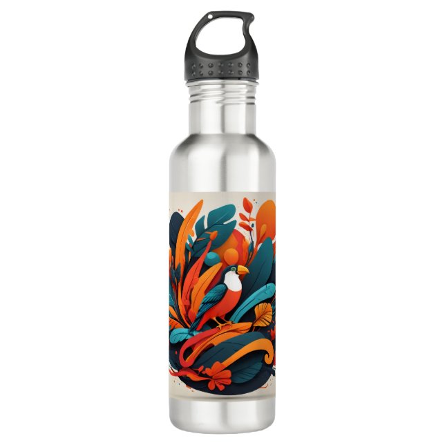 Botella Reutilizable Arte Equilibrio Natural 710 Ml Water Bottle (Front)