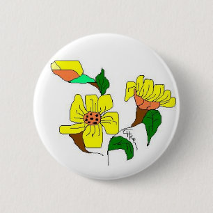 BOTERBLOEM 2 INCH ROUND BUTTON
