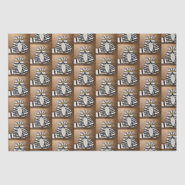 Botero's Cat Tissue Paper (Front)