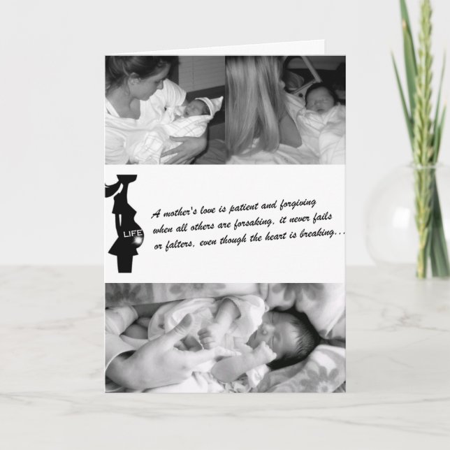 Both her mother's love. card (Front)