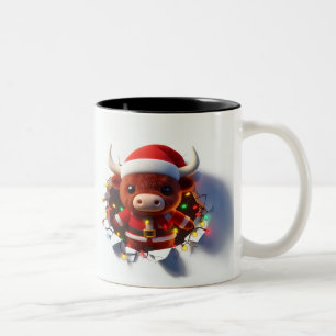 Both Side 3D Christmas   Merry Christmas Mug