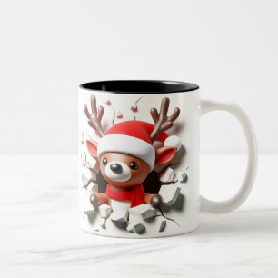 Both Side 3D Christmas   Merry Christmas Mug
