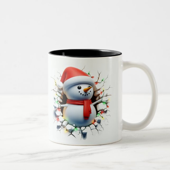 Both Side 3D Christmas | Merry Christmas Mug (Droit)
