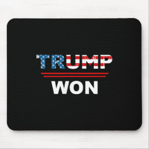 (both Side) Funny Trump Won Trump 45_47th Waste Ma Mouse Pad