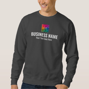 Both Side Print Work Uniform Mens Cool Dark Grey Sweatshirt