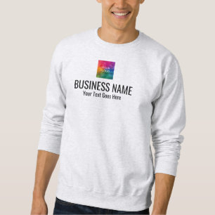 Both Sided Print Work Uniform Mens Modern Ash Sweatshirt