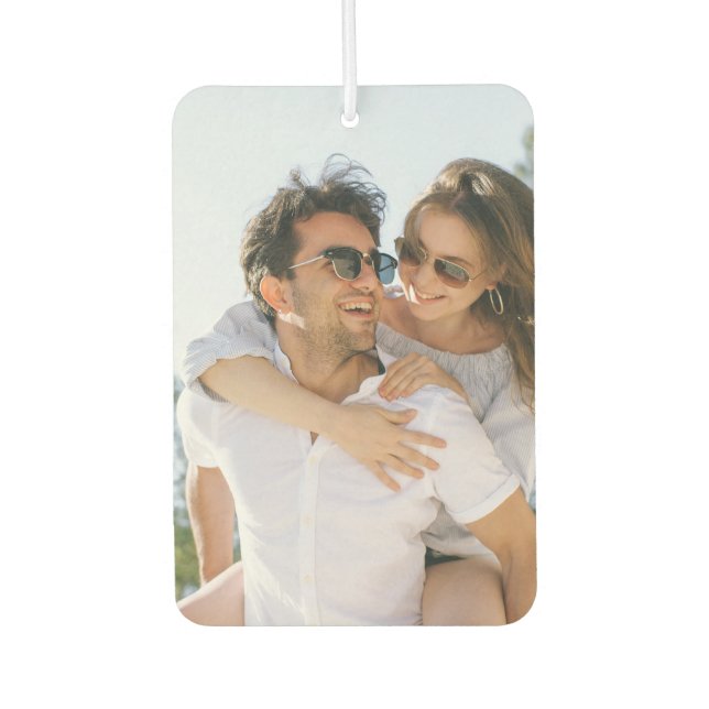 Both Sides Custom Photo Add Your Own Automobile Air Freshener (Front)