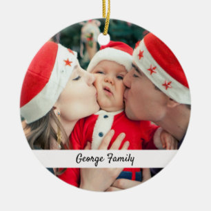 Both Sides Photo Ornaments Keepsake Gifts