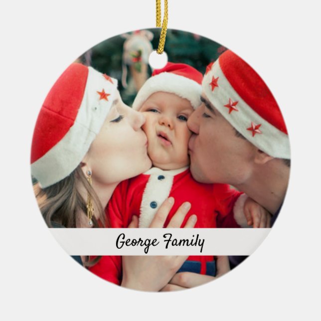 Both Sides Photo Ornaments Keepsake Gifts (Front)