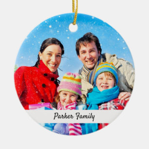 Both Sides Photo Ornaments Keepsake Gifts