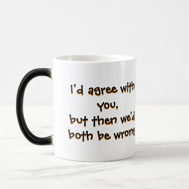 both wrong snarky coffee mugs (Left)