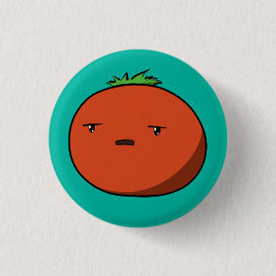 Bothered Tomato 1 Inch Round Button