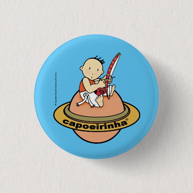 Boton Capoeirinha! 1 Inch Round Button (Front)
