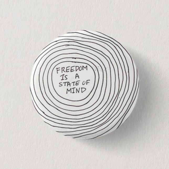 boton freedom 1 inch round button (Front)