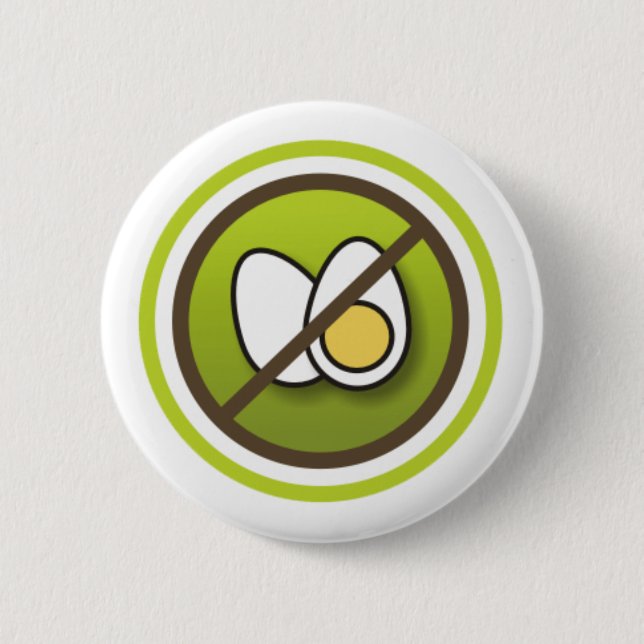 Bóton: Símbolo sem Ovos 2 Inch Round Button (Front)