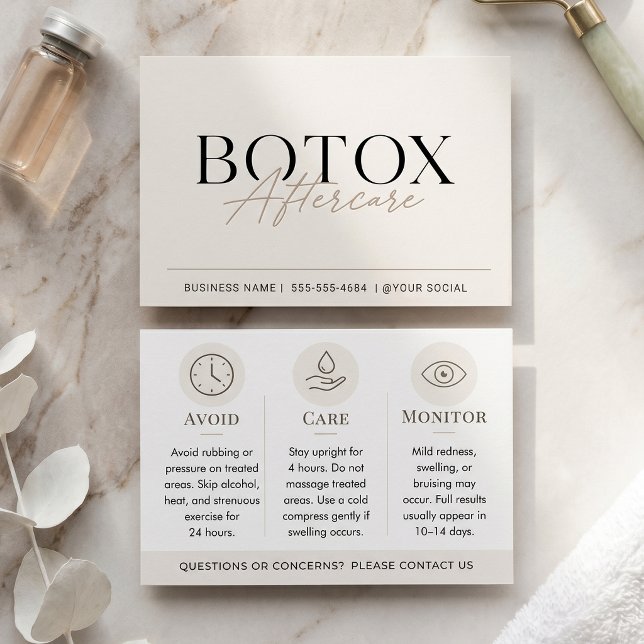 Botox Aftercare Beige Minimal  (Creator Uploaded)