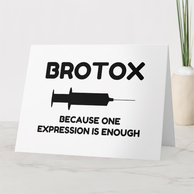 Botox Expression Thank You Card (Front)