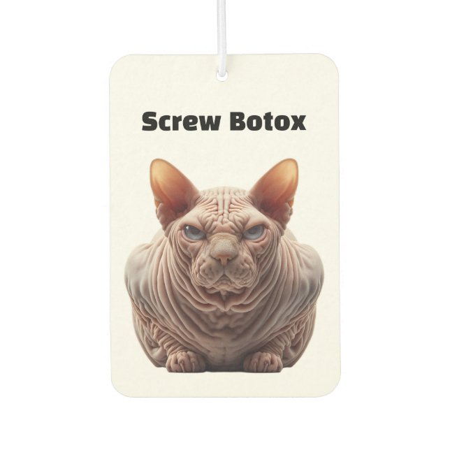 Botox Humour Air Freshener (Front)
